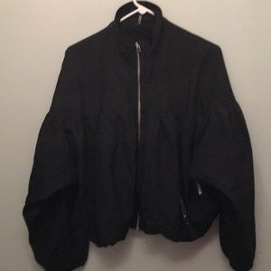 Black puffy jacket- Free People